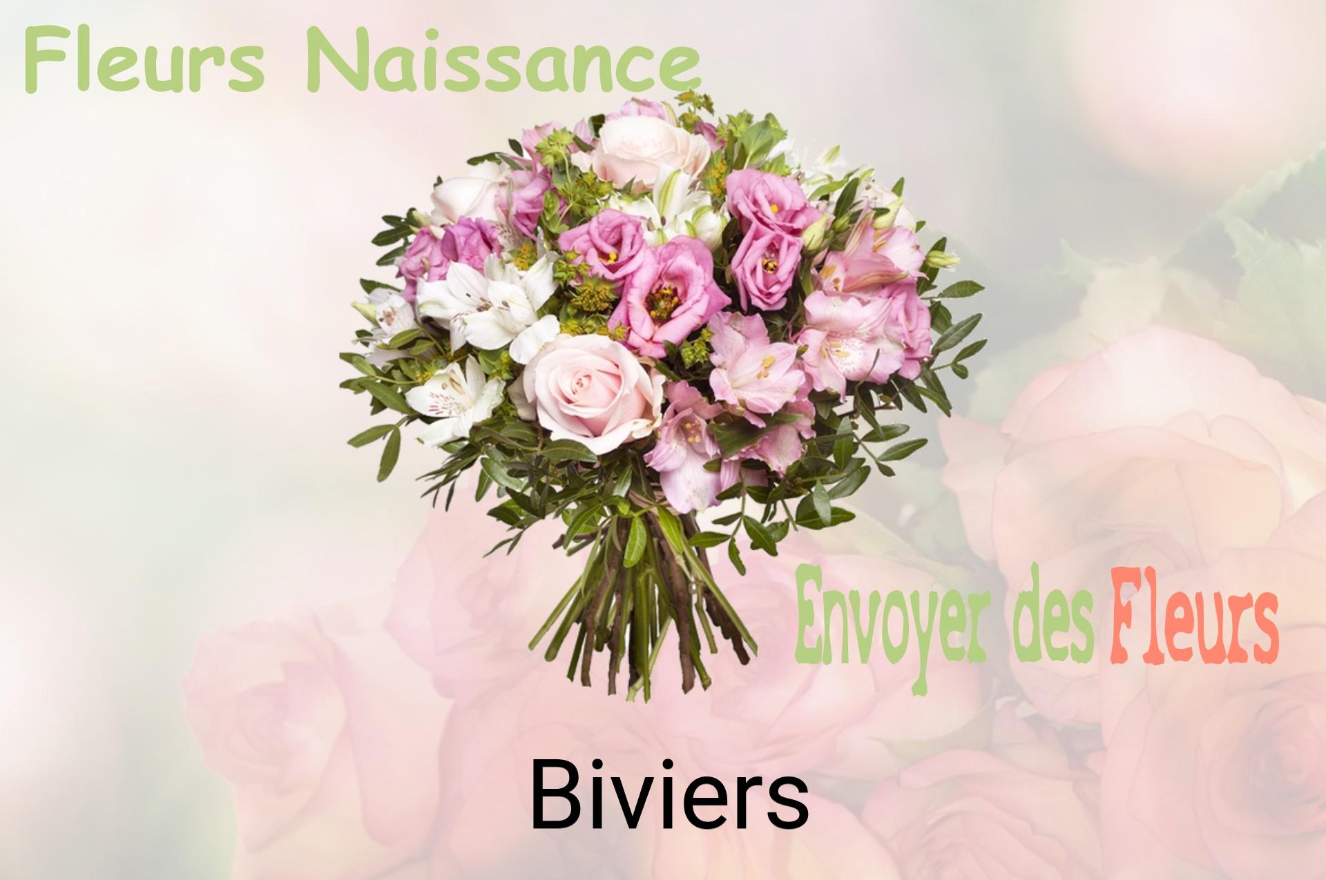 Bouquet de fleurs de naissance livré à Biviers